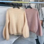 Imperial kid mohair megztinis pudrinis
