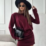 Suknelė Lorena Bordo