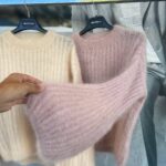 Imperial kid mohair megztinis pudrinis