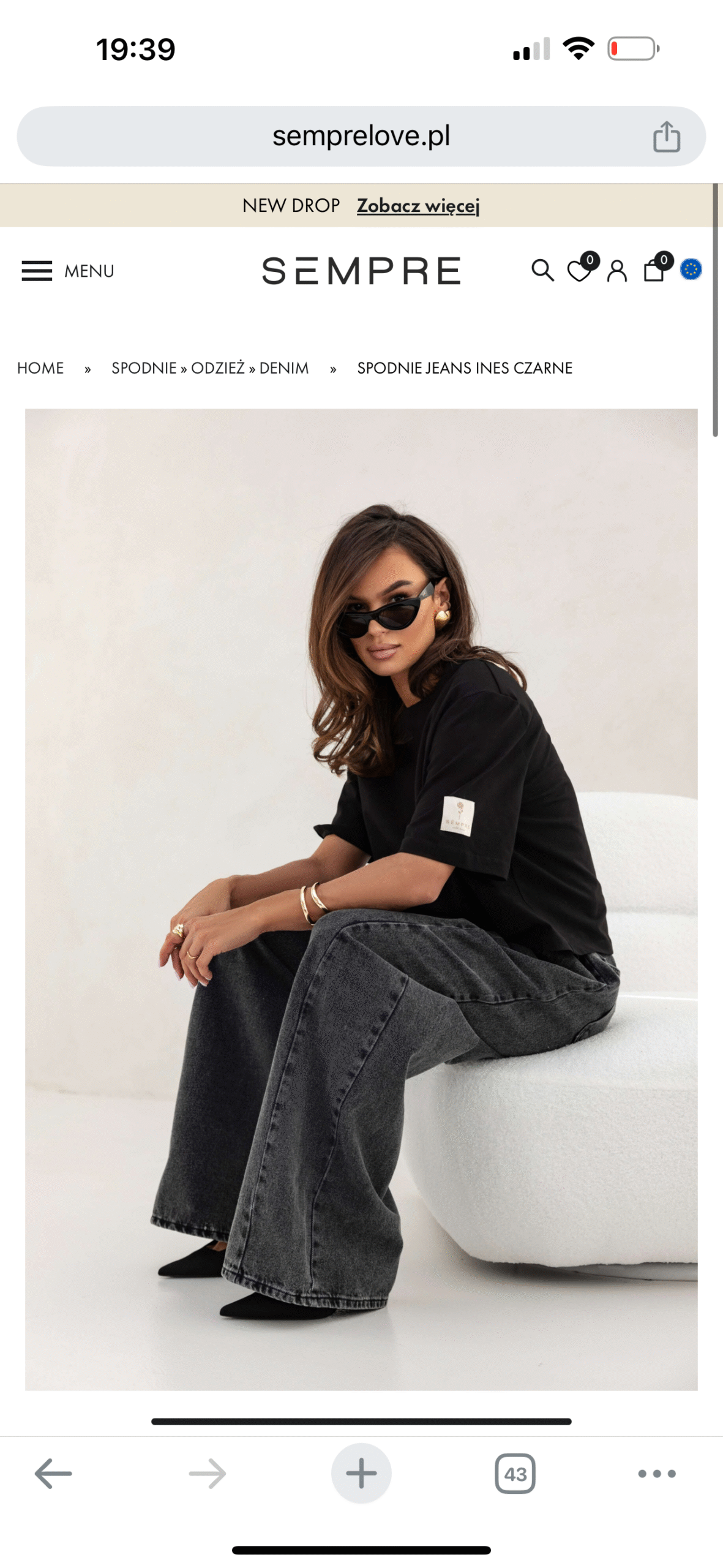 Džinsai Ines Juodi - Image 4