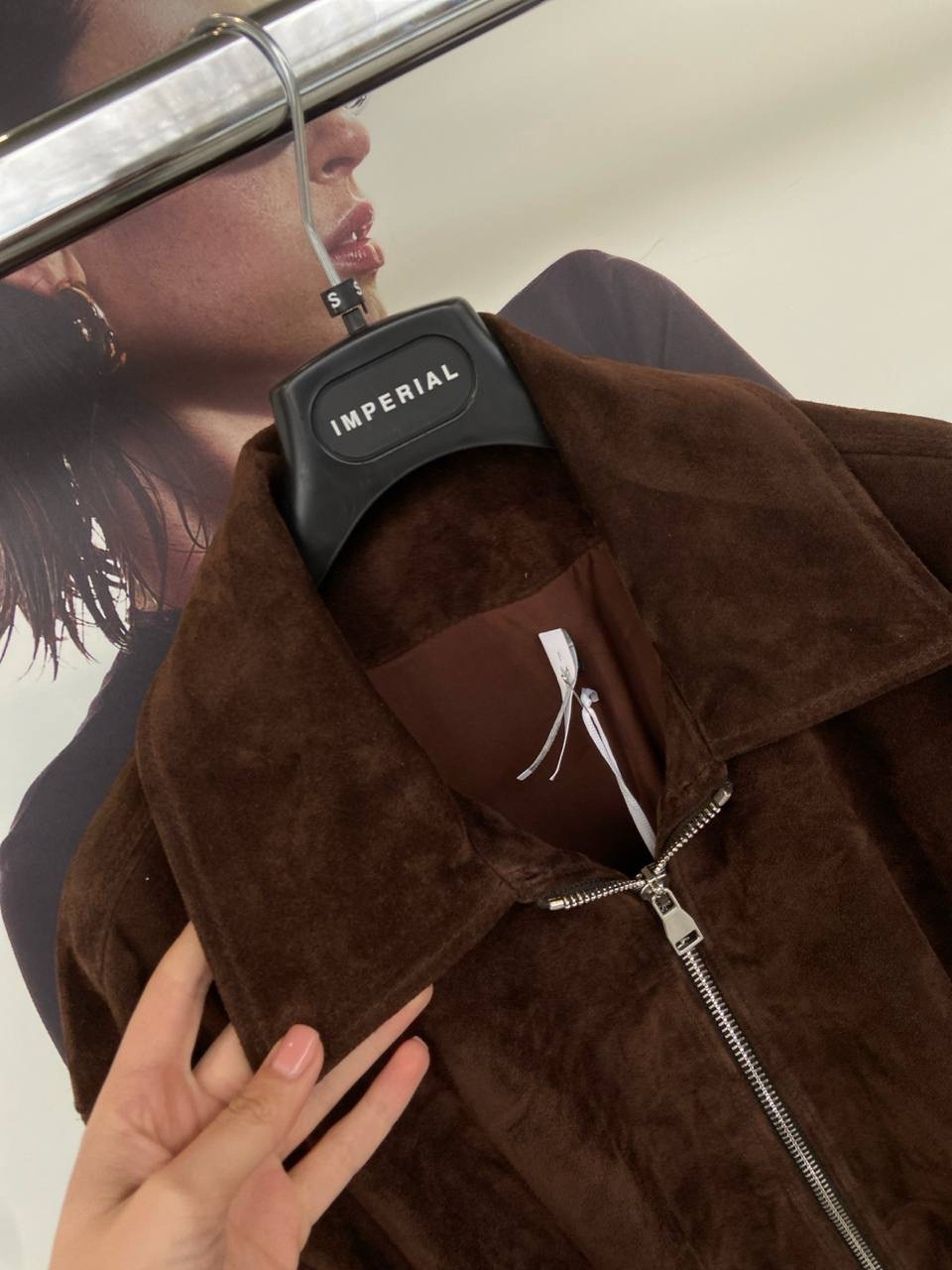 Natūralios odos „Imperial“ striukė – Chocolate Brown - Image 2