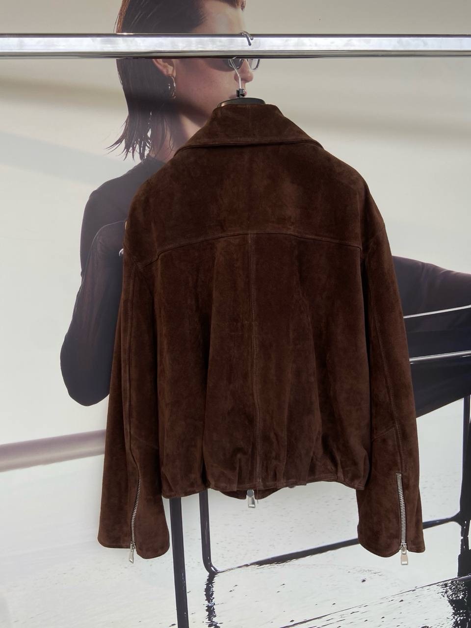 Natūralios odos „Imperial“ striukė – Chocolate Brown - Image 3