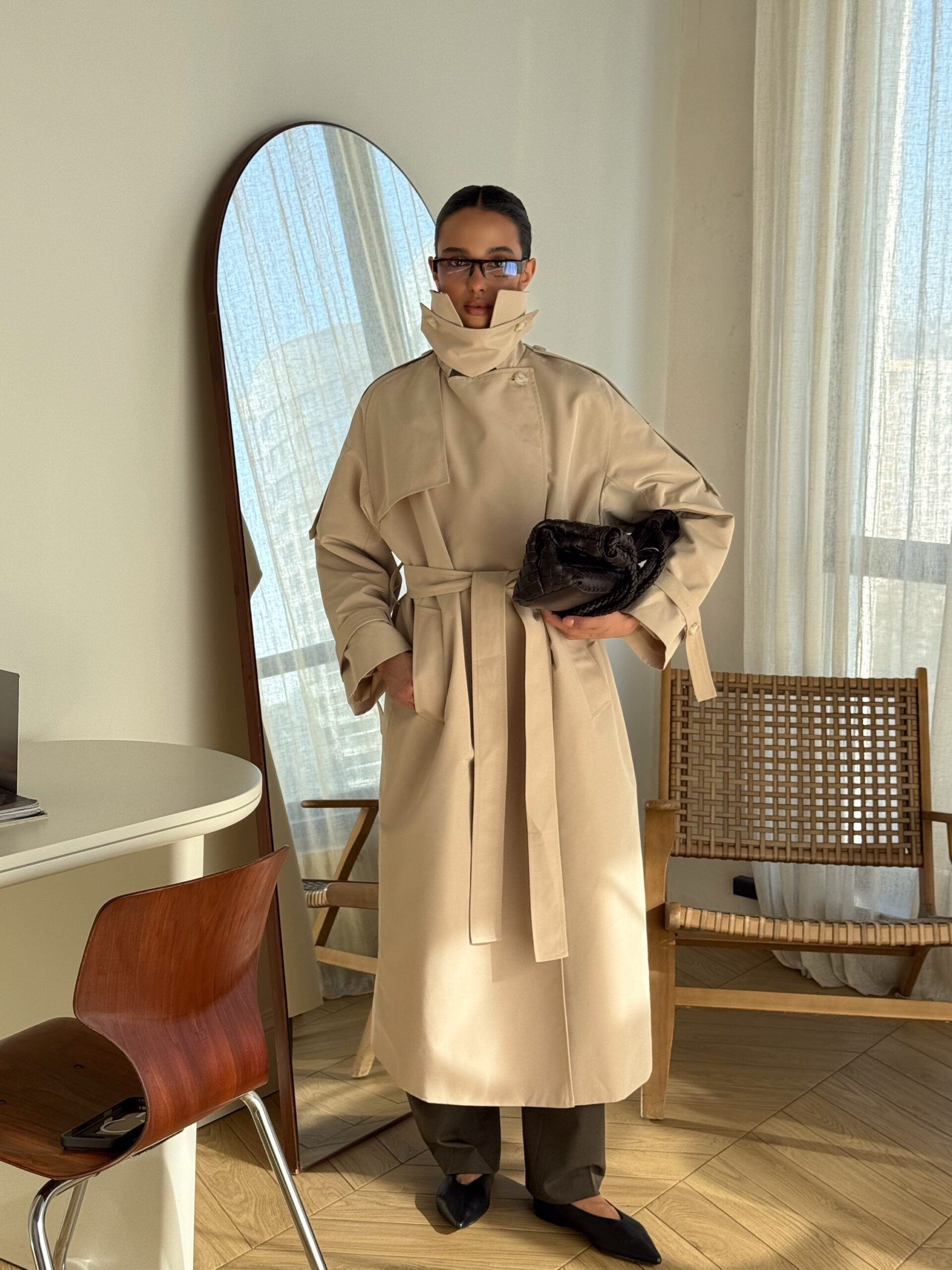 Smėlio spalvos paltas premium kokybės - Image 8