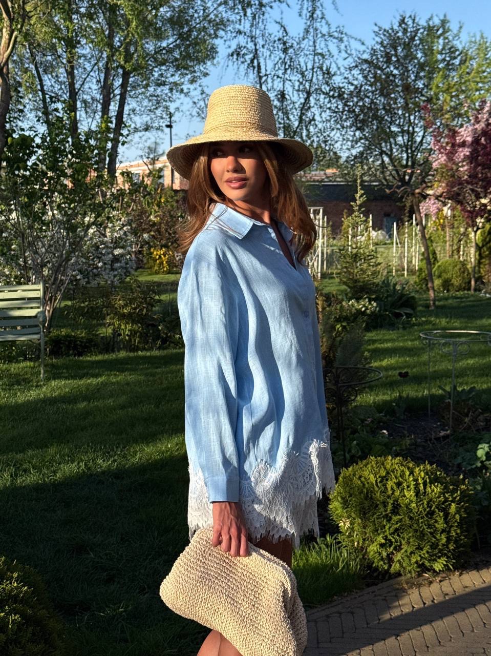 Lininis Komplektas Liana Blue Lace - Image 3