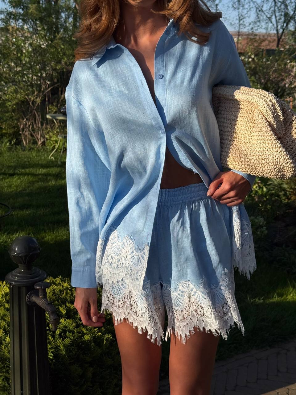 Lininis Komplektas Liana Blue Lace - Image 4
