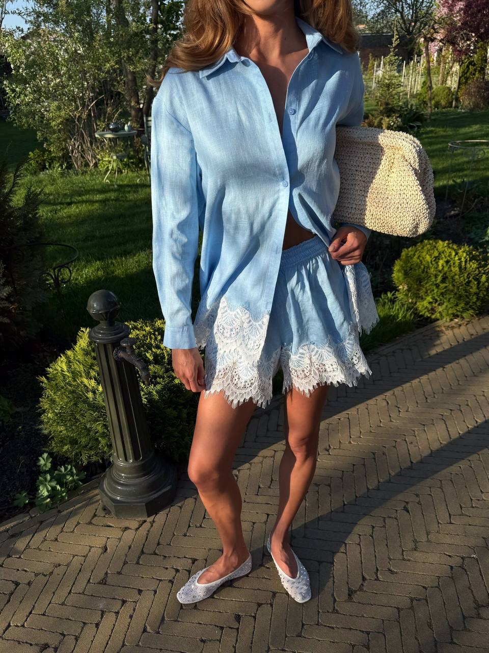 Lininis Komplektas Liana Blue Lace - Image 7