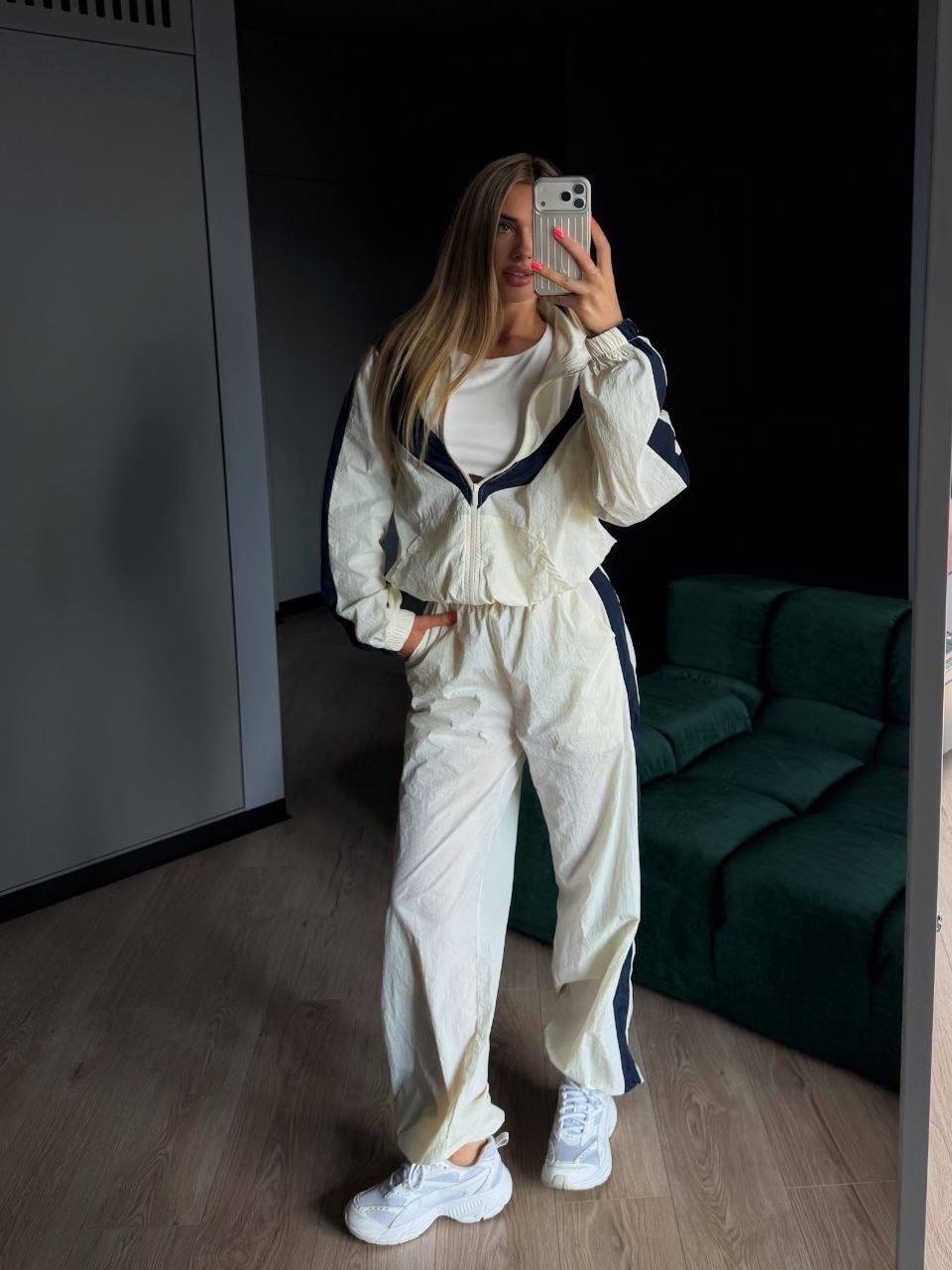 Sportinis laisvalaikio kostiumas „Riviera“ – šviesiai smėlinis - Image 14